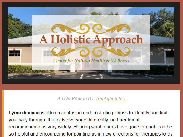 E-Newsletter Design & Writing for A Holistic Approach in Fort Myers, FL by Sauce Logic Web Design