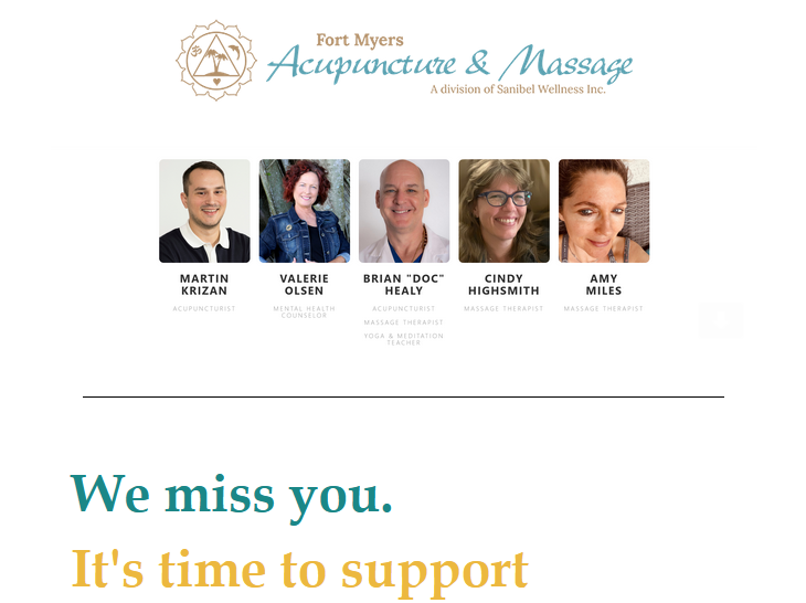 E-Newsletter Design & Writing for Fort Myers Acupuncture & Massage in Fort Myers, FL by Sauce Logic Web Design