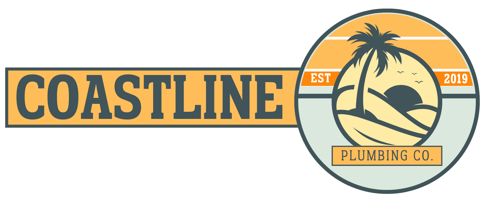 Logo Design for Coastline Plumbing Co in Tampa, Florida by Sauce Logic Web Design