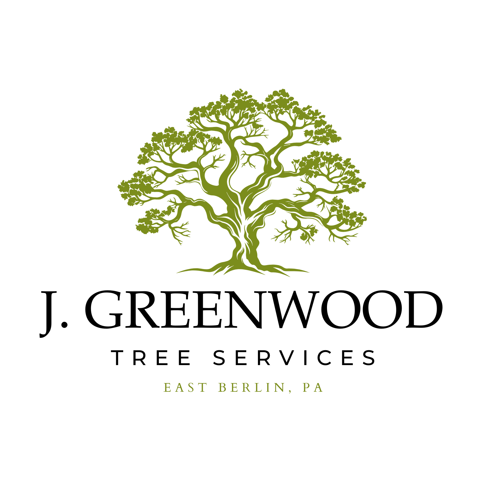 Logo Design for J. Greenwood Tree Services in New Cumberland, PA by Sauce Logic Web Design